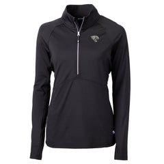Jacksonville Jaguars Cutter & Buck Women's Adapt Eco Knit Stretch Recycled Half-Zip Pullover Top | NFL On sale