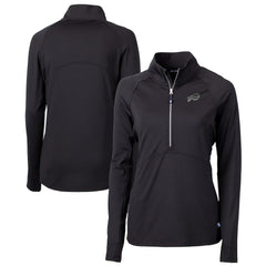 Buffalo Bills Cutter & Buck Women's Adapt Eco Knit Stretch Recycled Raglan Half-Zip Top | NFL On sale