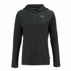 Denver Broncos Cutter & Buck Women's Coastline Epic Comfort Eco Recycled Long Sleeve Hoodie T-Shirt | NFL Outlet