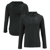 Los Angeles Chargers Cutter & Buck Women's Coastline Epic Comfort Eco Recycled Long Sleeve Hoodie T-Shirt | NFL Online