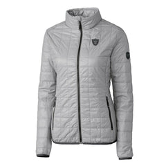 Las Vegas Raiders Cutter & Buck Women's Rainier PrimaLoft Eco Insulated Full-Zip Puffer Jacket | NFL New