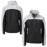 Detroit Lions Cutter & Buck Women's Charter Eco Recycled Half-Zip Hoodie Anorak Jacket | NFL New