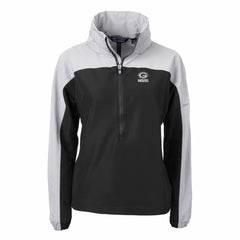Green Bay Packers Cutter & Buck Women's Charter Eco Recycled Half-Zip Hoodie Anorak Jacket | NFL Near me