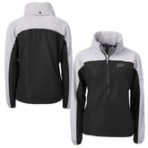 Buffalo Bills Cutter & Buck Women's Charter Eco Recycled Half-Zip Hoodie Anorak Jacket | NFL Discount