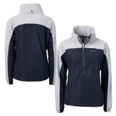 Los Angeles Chargers Cutter & Buck Women's Charter Eco Recycled Half-Zip Hoodie Anorak Jacket | NFL Near me