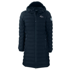 Denver Broncos Cutter & Buck Women's Mission Ridge Repreve Eco Insulated Full-Zip Hoodie Long Puffer Jacket | NFL Online