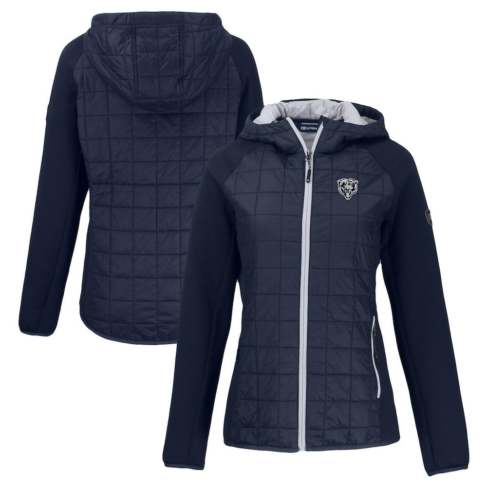 Chicago Bears Cutter & Buck Women's Rainier PrimaLoft Eco Hybrid Full-Zip Hoodie Jacket | NFL Near me