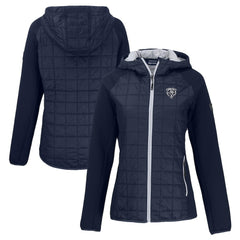 Chicago Bears Cutter & Buck Women's Rainier PrimaLoft Eco Hybrid Full-Zip Hoodie Jacket | NFL Near me