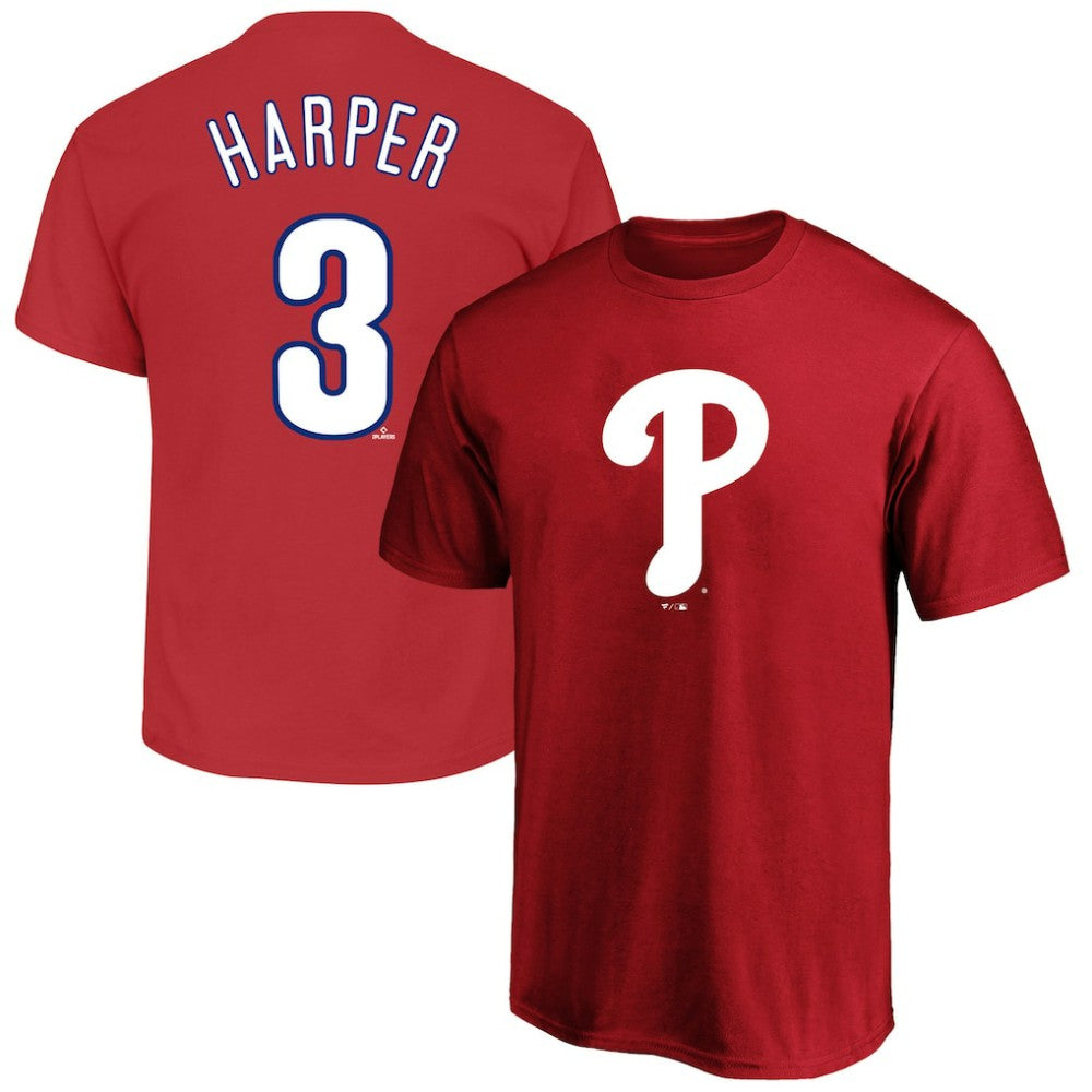 Bryce Harper Philadelphia Phillies Fanatics Big & Tall Name & Number T-Shirt - MLB T-shirts