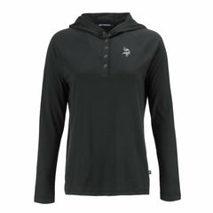 Minnesota Vikings Cutter & Buck Women's Coastline Epic Comfort Eco Recycled Long Sleeve Hoodie T-Shirt | NFL Discount