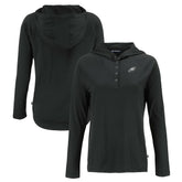 Philadelphia Eagles Cutter & Buck Women's Coastline Epic Comfort Eco Recycled Long Sleeve Hoodie T-Shirt | NFL Hot
