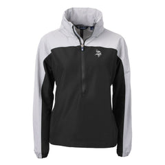 Minnesota Vikings Cutter & Buck Women's Charter Eco Recycled Half-Zip Hoodie Anorak Jacket | NFL Discount