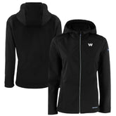 Washington Commanders Cutter & Buck Women's Evoke Eco Softshell Recycled Full-Zip Hoodie Jacket | NFL Near me