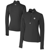 Pittsburgh Steelers Cutter & Buck Women's Traverse Stretch DryTec Quarter-Zip Top | NFL On sale