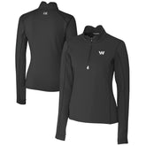 Washington Commanders Cutter & Buck Women's Traverse Stretch DryTec Quarter-Zip Top | NFL Sale