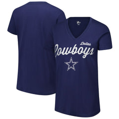 Dallas Cowboys G-III 4Her by Carl Banks Women's Post Season V-Neck T-Shirt | NFL Discount