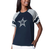 Dallas Cowboys Starter Women's 1st Rounder Color Block Raglan Top | NFL Online