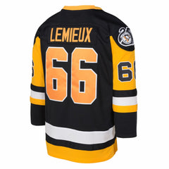 Mario Lemieux Pittsburgh Penguins Mitchell & Ness Youth 1991/92 Captain Patch Power Play Player Jersey - NHL Jerseys