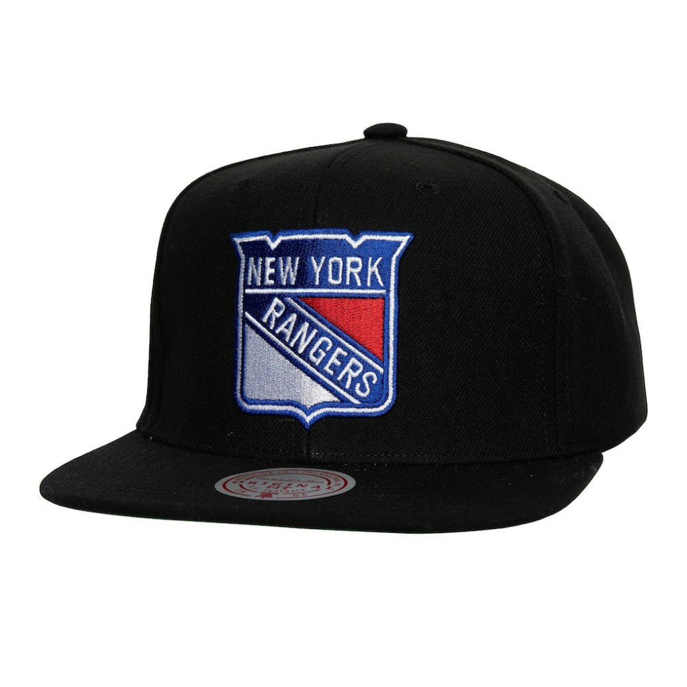 New York Rangers Mitchell & Ness Core Top Spot Snapback Hat - NHL Hats
