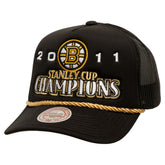 Boston Bruins Mitchell & Ness SOUL Collection Golden Stanley Cup Champions Trucker Adjustable Hat - NHL Hats