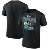 Black Boston Celtics vs. Dallas Mavericks 2024 NBA Finals Matchup Drive To The Basket T-Shirt | NBA
