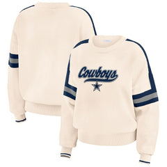 Dallas Cowboys WEAR by Erin Andrews Women's Stripe Pullover Sweater | NFL Outlet