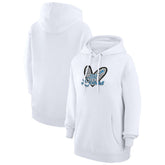 Detroit Lions G-III 4Her by Carl Banks Women's Animal Print Heart Team Graphic Fleece Tri-Blend Pullover Hoodie | NFL Outlet