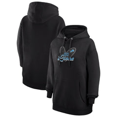 Detroit Lions G-III 4Her by Carl Banks Women's Animal Print Heart Team Graphic Fleece Tri-Blend Pullover Hoodie | NFL Online