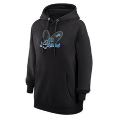 Detroit Lions G-III 4Her by Carl Banks Women's Animal Print Heart Team Graphic Fleece Tri-Blend Pullover Hoodie | NFL Online