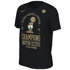Black Boston Celtics Women's 18-Time NBA Finals Champions Locker Room T-Shirt | NBA