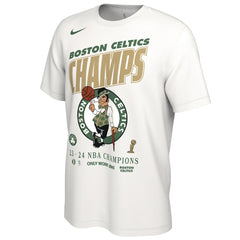 White Boston Celtics 2024 NBA Finals Champions Celebration Roster T-Shirt | NBA