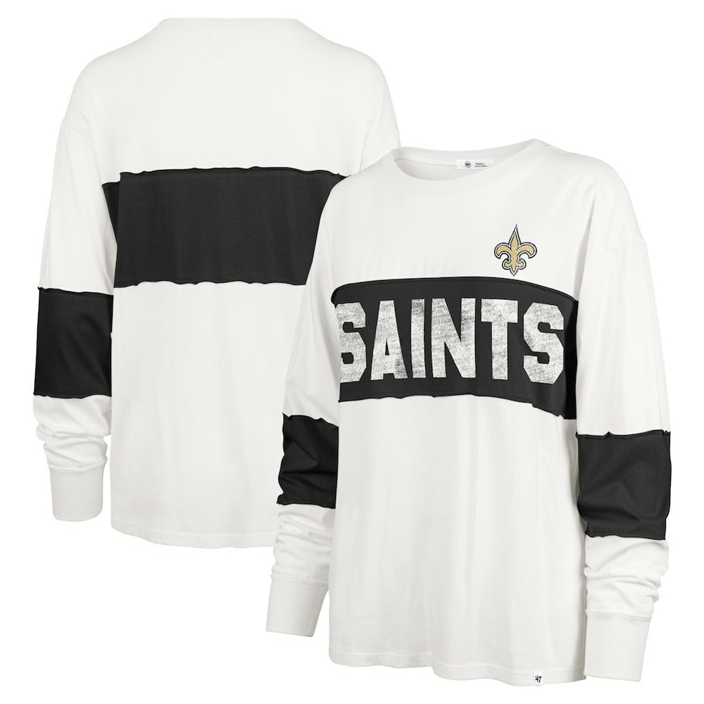 New Orleans Saints '47 Women's Clubhouse Pride Taylor Long Sleeve T-Shirt | NFL On sale