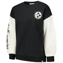 Pittsburgh Steelers '47 Women's Double Header Rise Andie Pullover Sweatshirt | NFL Outlet