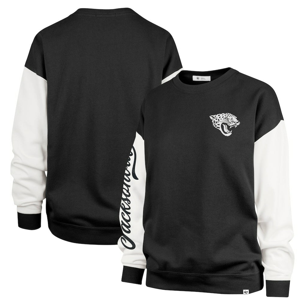 Jacksonville Jaguars '47 Women's Double Header Rise Andie Pullover Sweatshirt | NFL Near me
