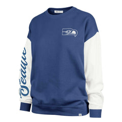 Seattle Seahawks '47 Women's Double Header Rise Andie Pullover Sweatshirt | NFL Online