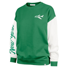 New York Jets '47 Women's Double Header Rise Andie Pullover Sweatshirt | NFL Hot