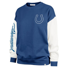 Indianapolis Colts '47 Women's Double Header Rise Andie Pullover Sweatshirt | NFL On sale