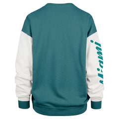 Miami Dolphins '47 Women's Double Header Rise Andie Pullover Sweatshirt | NFL Discount