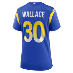 Los Angeles Rams Josh Wallace Women's Game Jersey | NFL Outlet