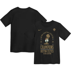 Black Boston Celtics Preschool 18-Time NBA Finals Champions Locker Room T-Shirt | NBA