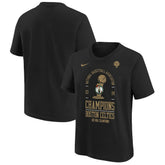 Black Boston Celtics Youth 18-Time NBA Finals Champions Locker Room T-Shirt | NBA