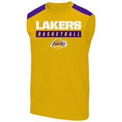 Gold LeBron James Los Angeles Lakers Profile Big & Tall Player Muscle Tank | NBA