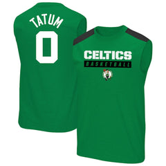 Kelly Green Jayson Tatum Boston Celtics Profile Big & Tall Player Muscle Tank | NBA
