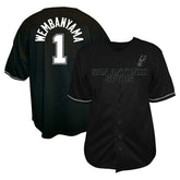 Black Victor Wembanyama San Antonio Spurs Profile Big & Tall Name & Number Button-Up Jersey | NBA
