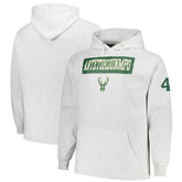 Ash Giannis Antetokounmpo Milwaukee Bucks Profile Big & Tall Player Double Face Tri-Blend Pullover Hoodie | NBA