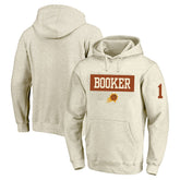 Cream Devin Booker Phoenix Suns Profile Big & Tall Player Double Face Tri-Blend Pullover Hoodie | NBA
