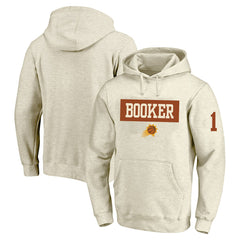 Cream Devin Booker Phoenix Suns Profile Big & Tall Player Double Face Tri-Blend Pullover Hoodie | NBA