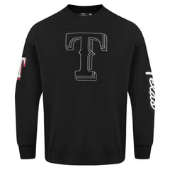 Texas Rangers Pro Standard Paint The City Dropped Shoulder Pullover Sweatshirt - MLB Pullover