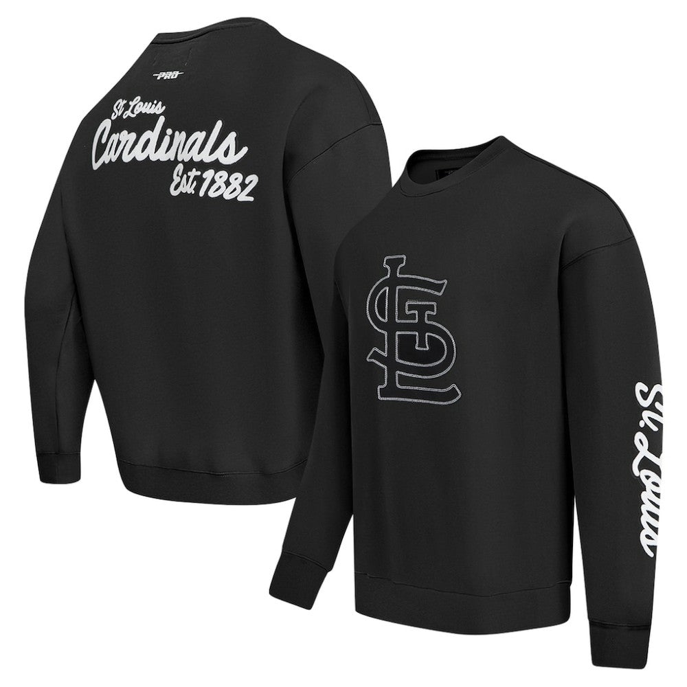 St. Louis Cardinals Pro Standard Paint The City Dropped Shoulder Pullover Sweatshirt - MLB Pullover