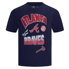 Atlanta Braves Pro Standard Turn It Up Dropped Shoulder T-Shirt - MLB T-shirts